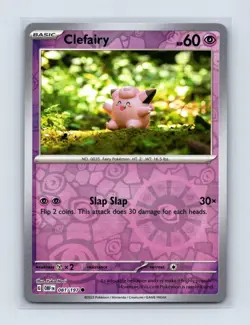 Clefairy 081/197 Common Obsidian Flames Pokemon Reverse Holo Lightly Played - Image 1