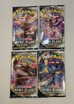 Pokemon Sword And Shield Rebel Clash Booster Pack Art Set Factory Sealed - Image 1