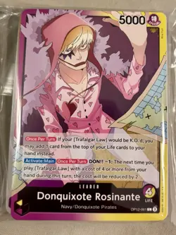 One Piece CCG TCG Don Quixote (just add ‘Law’) Rosinante Full Purple Yellow Deck - Image 1