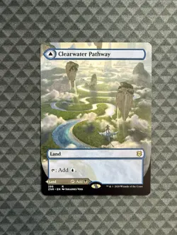 MTG Clearwater Pathway #286 Borderless Rare Zendikar Rising (ZNR) - Image 1
