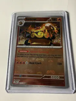 Emboar Master Ball Holo 013/086 Rare White Flare Pokemon Card - Image 1