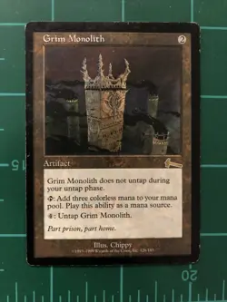 Grim Monolith Mtg Urza’s Legacy -MP/HP - Image 1