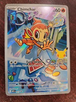 Chimchar Mega Evolution Promo Full Art Holo Pokemon Card WOTC NM - Image 1