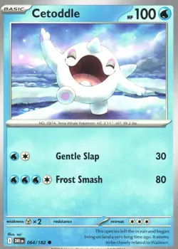 Cetoddle #064/182 SV10: Destined Rivals Common Pokemon Card NM/M - Image 1