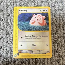 Pokemon Clefairy 101/165 Expedition Base Set 50 HP English Card 2002 - Image 1