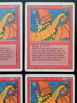 MtG | 4 x Shivan Dragon | Revised Edition | Magic the Gathering | Set - Image 3