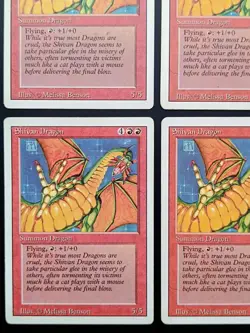 MtG | 4 x Shivan Dragon | Revised Edition | Magic the Gathering | Set - Image 4