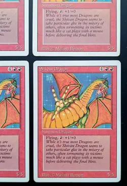 MtG | 4 x Shivan Dragon | Revised Edition | Magic the Gathering | Set - Image 5