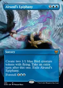 MTG English Alrund's Epiphany (Borderless) NM Foil Kaldheim - Image 1