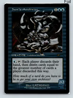 MTG Jace's Archivist Foil R Secret Lair Drop Series Brain Dead SLD 2515 NM - Image 1