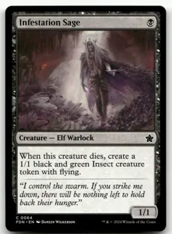 Infestation Sage #64 (NM) Foundations FDN Magic MTG - Image 1