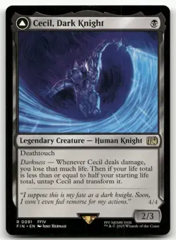 Cecil, Dark Knight #91 (NM) Final Fantasy FIN Magic MTG - Image 1