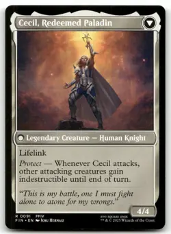 Cecil, Dark Knight #91 (NM) Final Fantasy FIN Magic MTG - Image 2