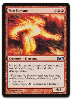 Fire Servant #137 (NM) Magic 2011 M11 Magic MTG - Image 1