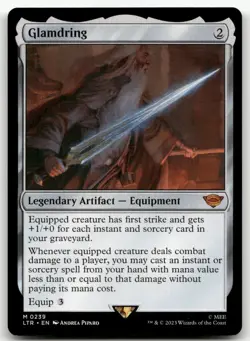 Glamdring #239 (NM) Lord of the Rings LTR Magic MTG - Image 1