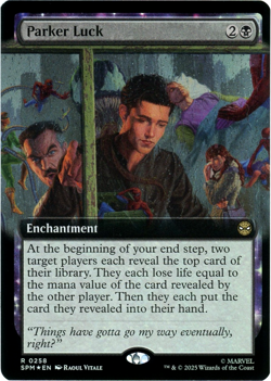 Parker Luck (Extended Art) Foil - 0258 - Marvel's Spider-Man MTG - Image 1