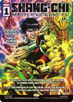Shang-Chi, Master of Kung Fu Foil Comic Showcase Marvel Super Heroes NM MTG - Image 1