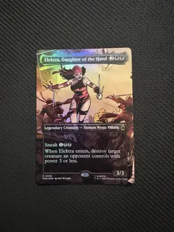 Elektra, Daughter of the Hand (Borderless) (0326) Marvel Super Heroes Foil - Image 1
