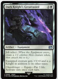 Dark Knight's Greatsword 95 Uncommon FINAL FANTASY Magic: The Gathering Foil NM - Image 1