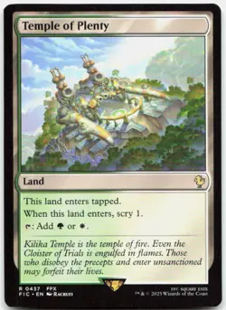 Temple of Plenty 437 Rare Commander: FINAL FANTASY Magic: The Gathering NM - Image 1