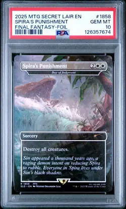 2025 MTG SECRET LAIR DROP #1858 SPIRA'S PUNISHMENT PSA 10 - Image 1