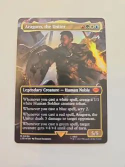 Aragorn the Uniter Borderless Foil Universes Beyond Tales of Middle Earth LOTR - Image 1