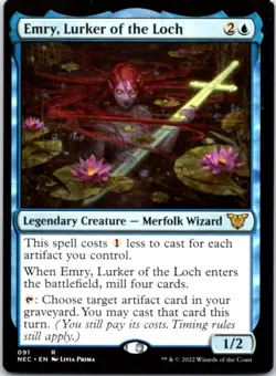 Emry, Lurker of the Loch Commander: Kamigawa: Neon Dynasty, 91 NM - Image 1