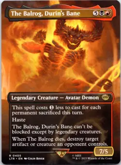 The Balrog, Durin's Bane (Borderless) The Lord of the Rings, 405 NM - Image 1