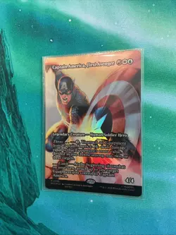 Captain America, First Avenger Borderless FOIL Marvel Super Heroes Mtg Mint 0088 - Image 2