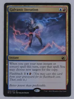MTG Galvanic Iteration (Instant) Innistrad Midnight Hunt 224/277 Rare - Image 1