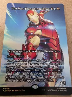 Iron Man, Titan of Innovation - Foil (Borderless) Marvel Universe - Mtg - Image 1