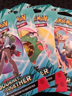 Pokemon TCG Journey Together Sleeved Booster Pack Art Set 4 Packs Factory Sealed - Image 1