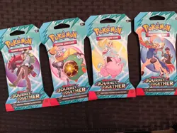 Pokemon TCG Journey Together Sleeved Booster Pack Art Set 4 Packs Factory Sealed - Image 2