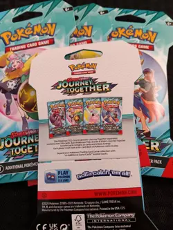 Pokemon TCG Journey Together Sleeved Booster Pack Art Set 4 Packs Factory Sealed - Image 3