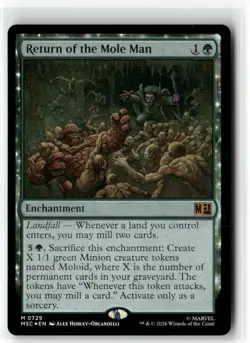 Return of the Mole Man 729 Commander: Marvel Super Heroes Magic Foil NM - Image 1