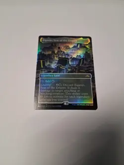 MTG Eiganjo, Seat of the Empire (Borderless) Kamigawa: Neon Dynasty Foil - Image 1