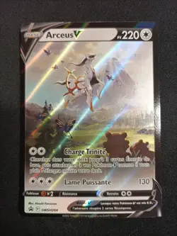Carte Pokemon Arceus V Swsh204 Promo Epee Et Bouclier - Image 1