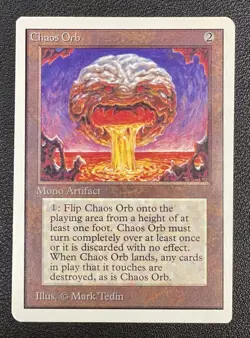 1993 Magic The Gathering Chaos Orb Unlimited Vintage MTG Reserved List LP - Image 1