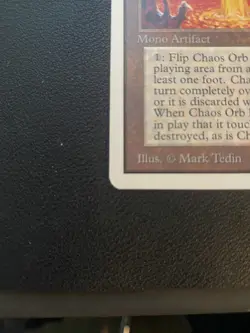 1993 Magic The Gathering Chaos Orb Unlimited Vintage MTG Reserved List LP - Image 4