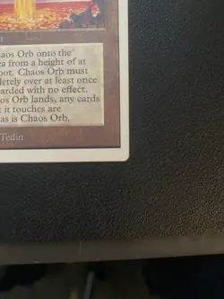 1993 Magic The Gathering Chaos Orb Unlimited Vintage MTG Reserved List LP - Image 5