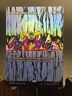 Heroic Intervention (0078) (Borderless) Marvel Universe Eternal-Legal Foil NM - Image 1