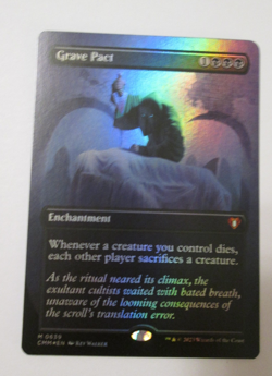 MTG Magic Grave Pact Borderless 639 Commander Masters NM Foil - Image 1