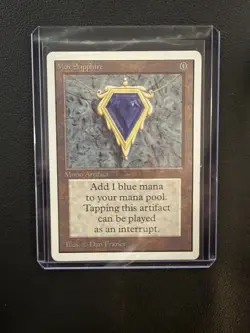 1993 MTG Unlimited Mox Sapphire Power 9 Reserved List Lightly Played LP - Image 3
