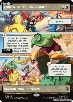 Origin of the Avengers (Borderless) EN [MSH - 298] - NM [Foil] TCG MTG - Image 1