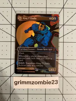 King T'Challa 0399 (Borderless Foil) Mythic Marvel Super Heroes - Image 1