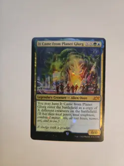 MTG Magic the Gathering It Came from Planet Glurg (455/689) Unfinity NM FOIL - Image 1