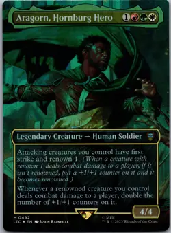Aragorn, Hornburg Hero (Borderless) 492 Tales of Middle-earth Foil NM - Image 1