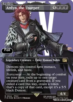 Ardyn, the Usurper (0524) (Borderless) (Surge Foil) EN [FIN - 524] - NM TCG MTG - Image 1