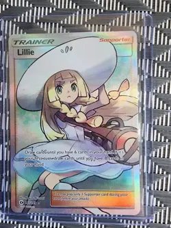 Lillie - 147/149 - Pokemon Sun & Moon Base Set Full Art Ultra Rare Card NM - Image 1