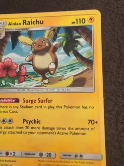 2017 POKEMON SUN & MOON CRIMSON INVASIONAlolan RaichuRegular - Image 3
